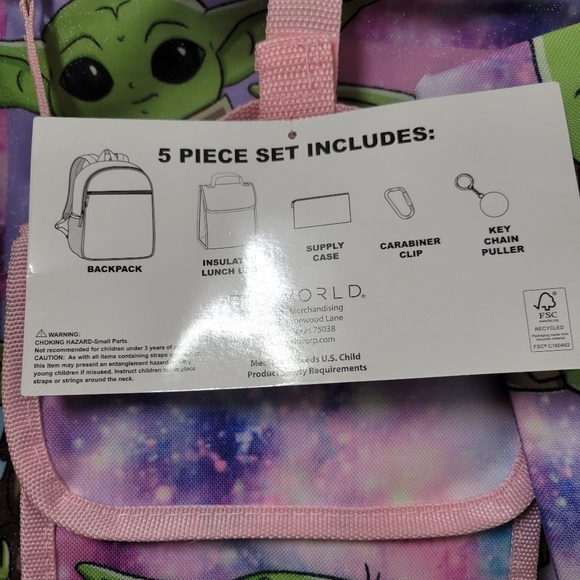 Star Wars Purple and Pink Grogu 5 Piece Bundle Nwt - Picture 5 of 8